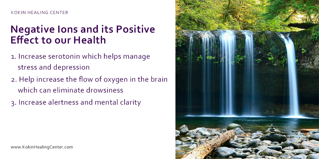 Negative Ions and its Positive Effect to our Health