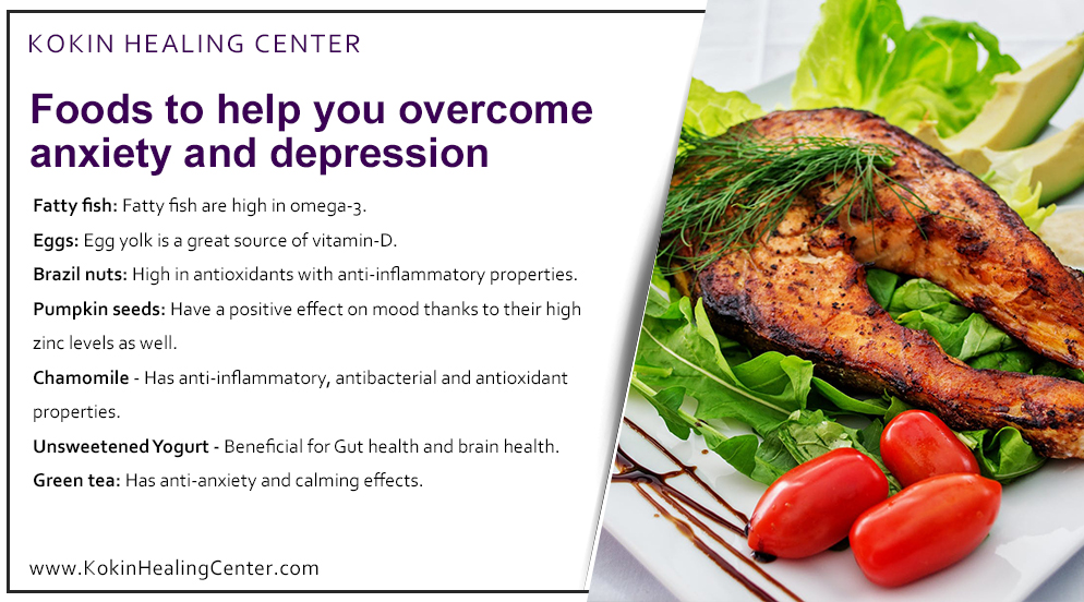 Foods to help you overcome anxiety and depression!