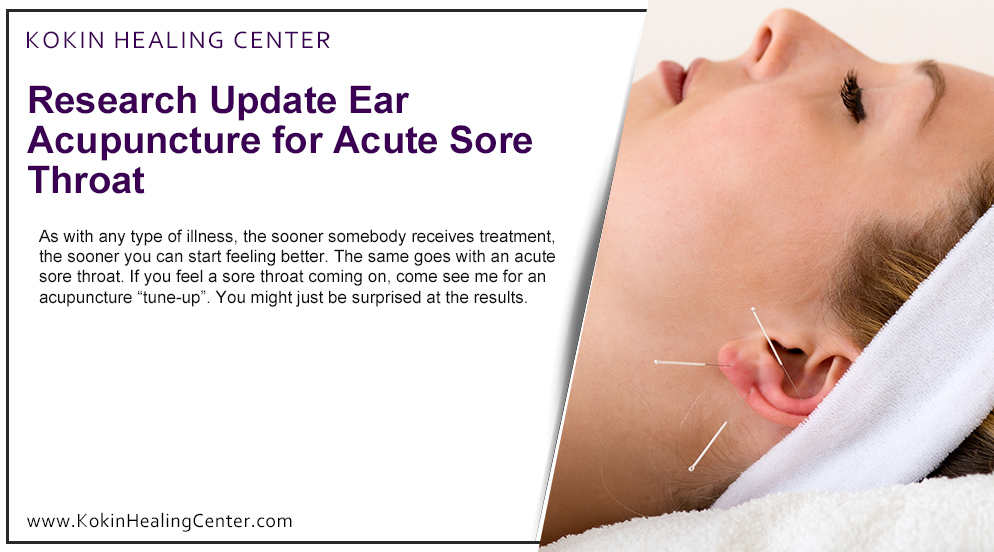Ear Acupuncture for Acute Sore Throat