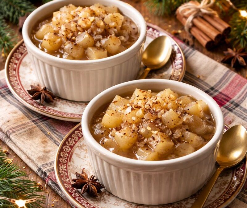 Warm Ginger–Pear Digestive Compote