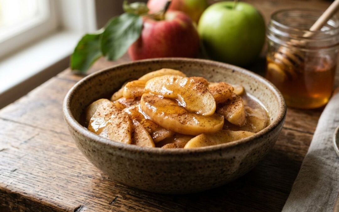 Stewed Apples with Local Honey