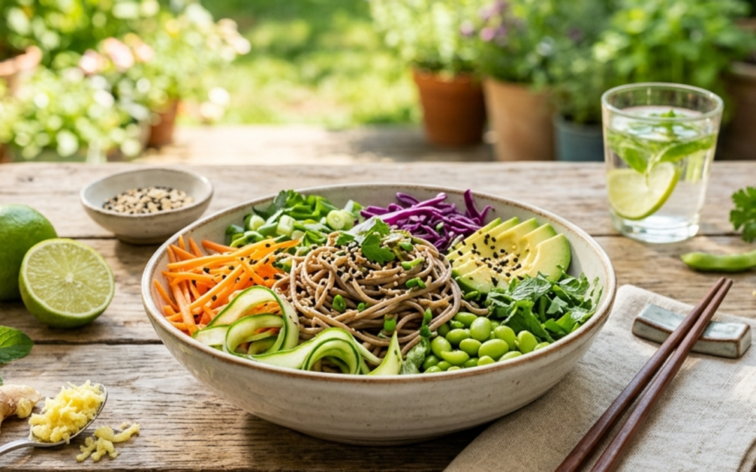 Cold Buckwheat Noodle Bowl