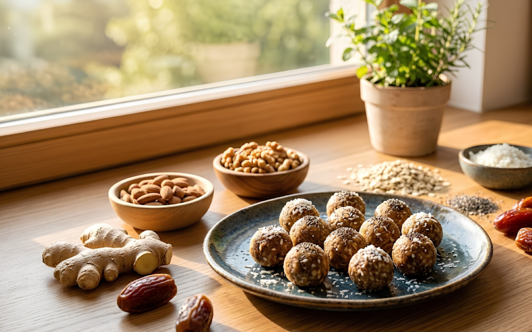 Ginger Date Energy Bites